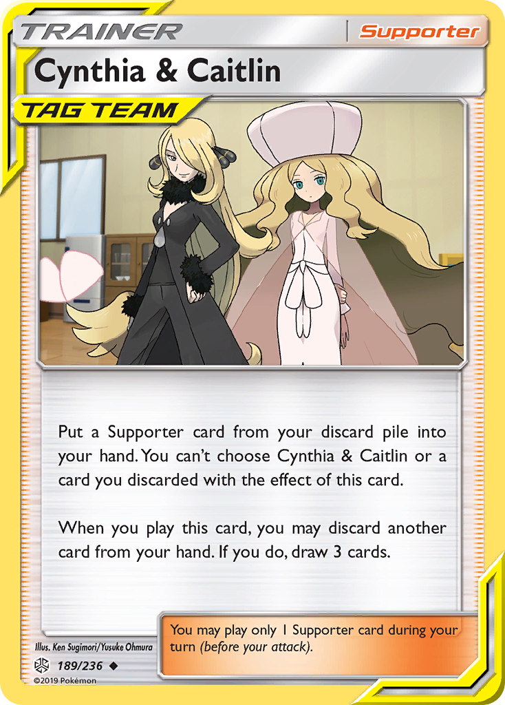 Cynthia & Caitlin (189/236) [Sun & Moon: Cosmic Eclipse] | Game Haven TX