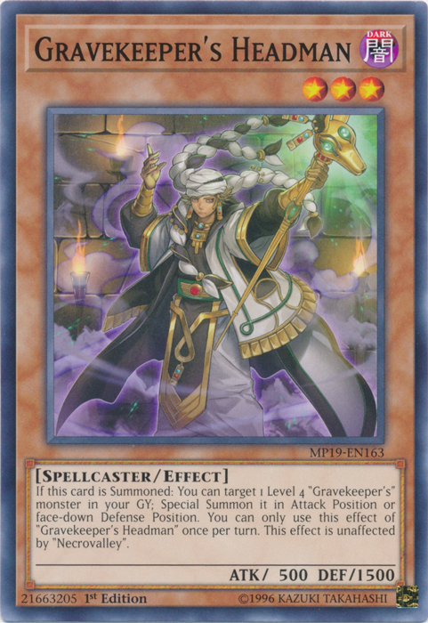 Gravekeeper's Headman [MP19-EN163] Common | Game Haven TX