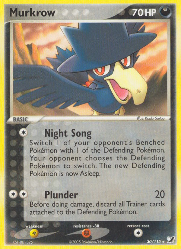Murkrow (30/115) [EX: Unseen Forces] | Game Haven TX