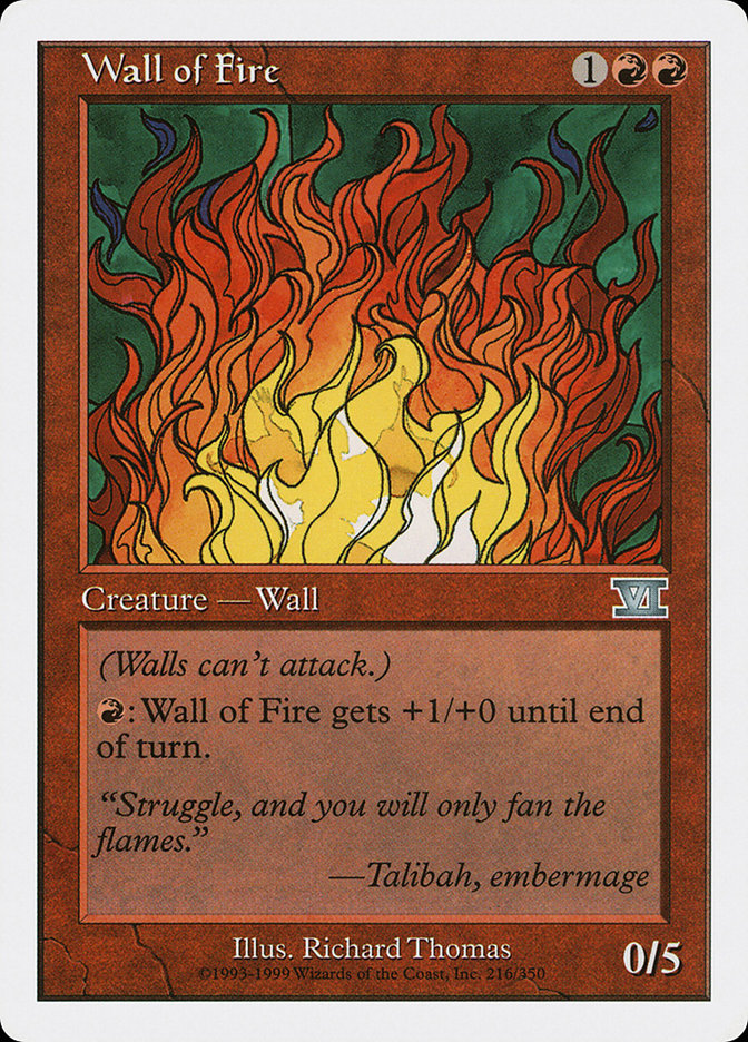 Wall of Fire [Classic Sixth Edition] | Game Haven TX