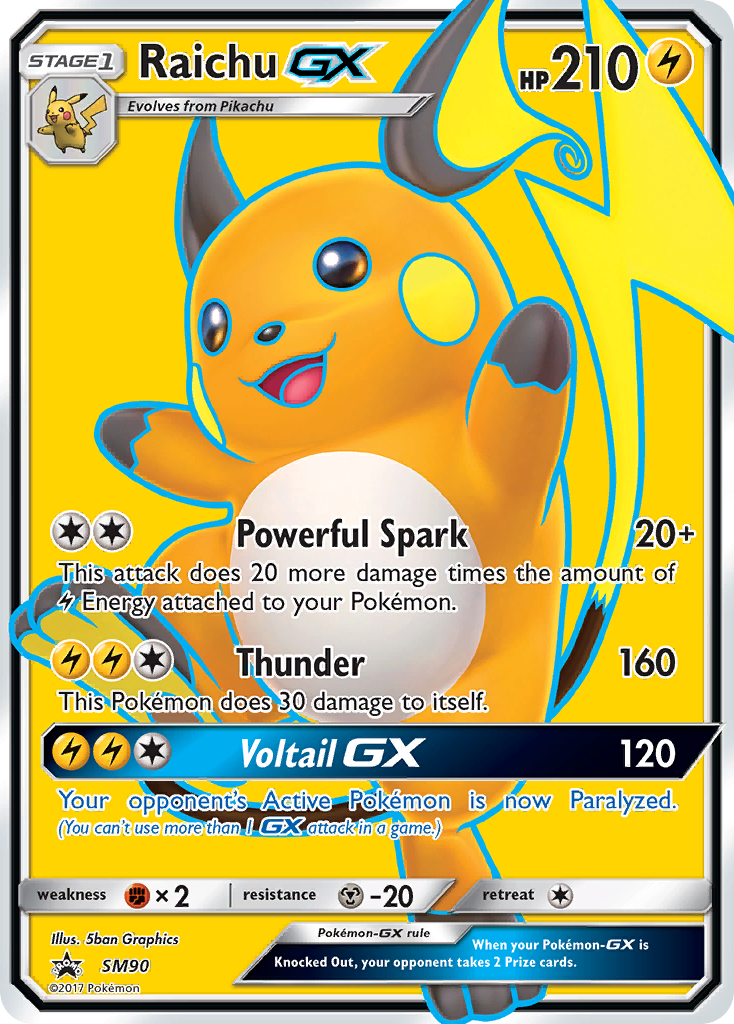 Raichu GX (SM90) [Sun & Moon: Black Star Promos] | Game Haven TX