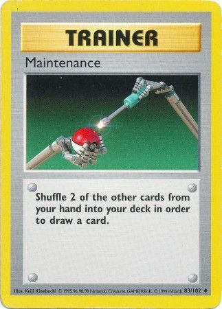 Maintenance (83/102) [Base Set Shadowless Unlimited] | Game Haven TX