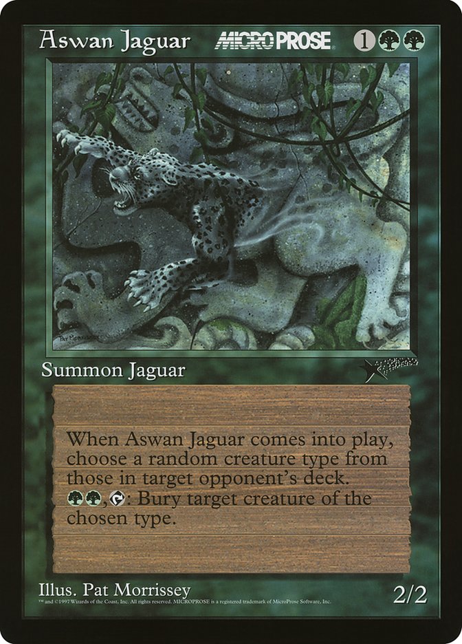 Aswan Jaguar (Oversized) [MicroProse Promos] | Game Haven TX