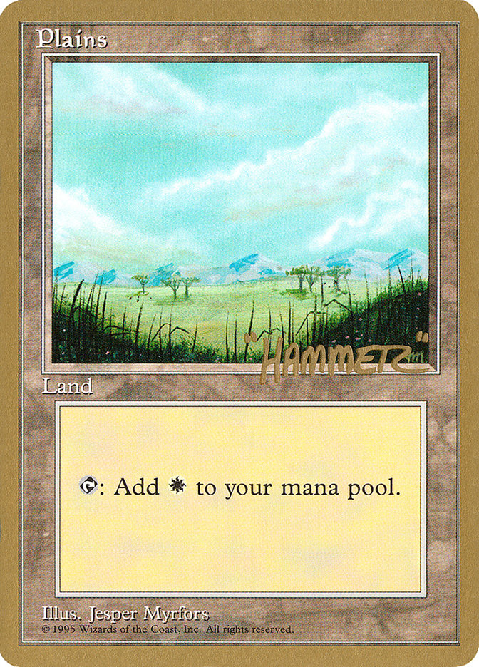 Plains (shr365) (Shawn "Hammer" Regnier) [Pro Tour Collector Set] | Game Haven TX