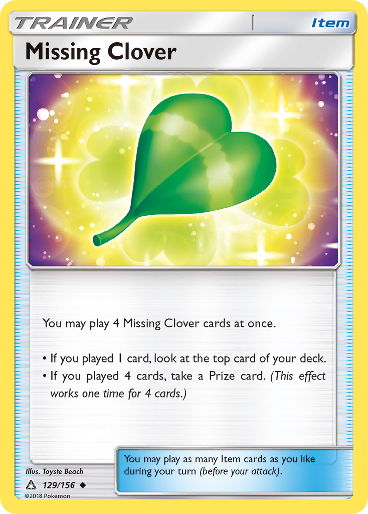 Missing Clover (129/156) [Sun & Moon: Ultra Prism] | Game Haven TX