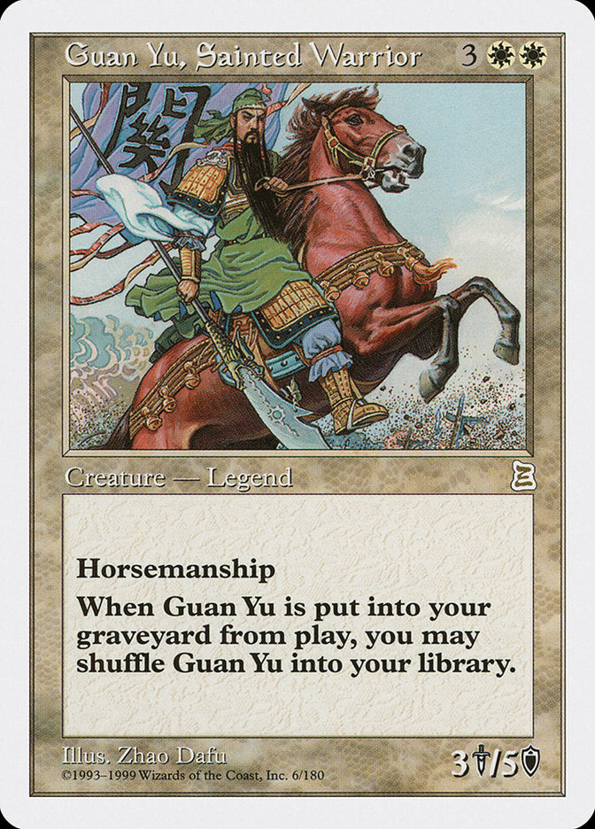 Guan Yu, Sainted Warrior [Portal Three Kingdoms] | Game Haven TX