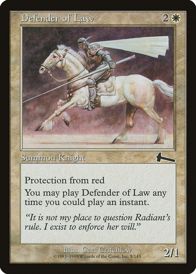 Defender of Law [Urza's Legacy] | Game Haven TX