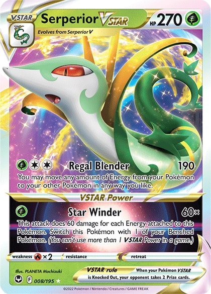 Serperior VSTAR (008/195) [Sword & Shield: Silver Tempest] | Game Haven TX