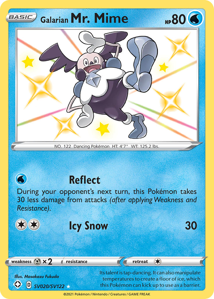 Galarian Mr. Mime (SV020/SV122) [Sword & Shield: Shining Fates] | Game Haven TX