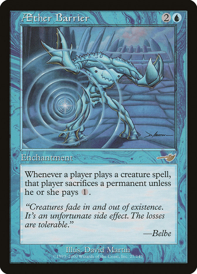 Aether Barrier [Nemesis] | Game Haven TX