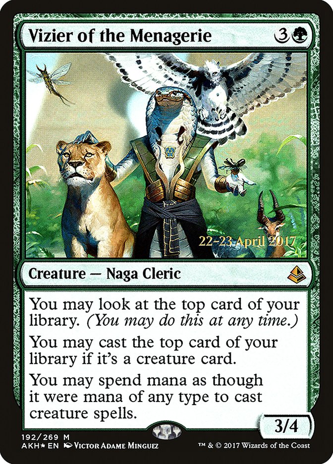 Vizier of the Menagerie [Amonkhet Promos] | Game Haven TX