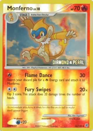Monferno (56/130) [Burger King Promos: 2008 Collection] | Game Haven TX