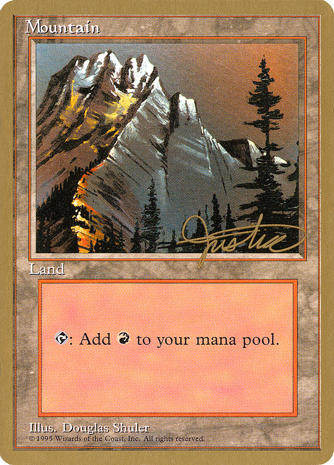 Mountain (mj373) (Mark Justice) [Pro Tour Collector Set] | Game Haven TX
