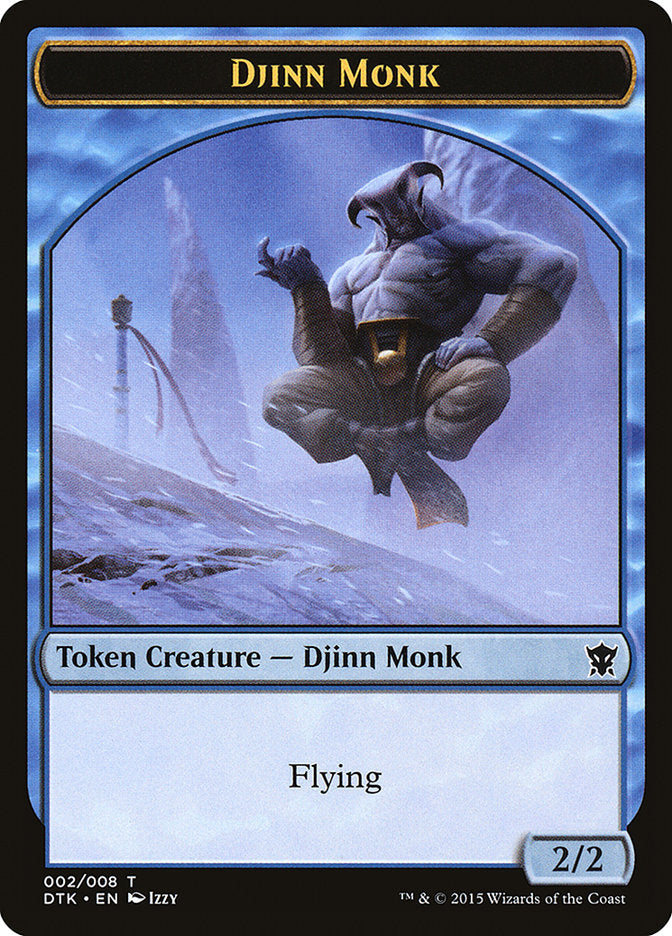 Djinn Monk [Dragons of Tarkir Tokens] | Game Haven TX