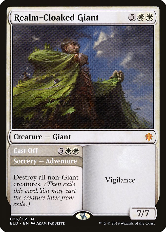 Realm-Cloaked Giant // Cast Off [Throne of Eldraine] | Game Haven TX