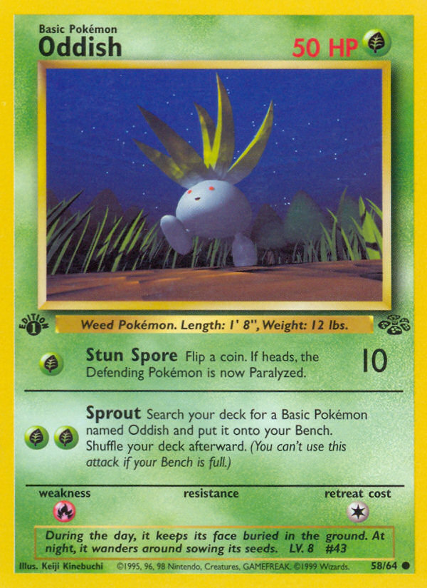 Oddish (58/64) [Jungle 1st Edition] | Game Haven TX