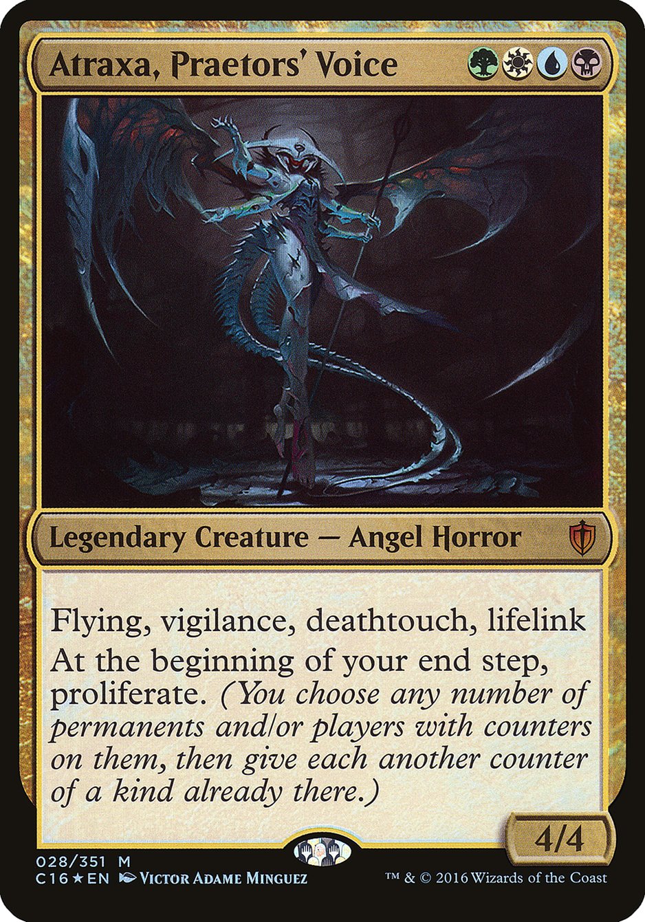 Atraxa, Praetors' Voice (Commander 2016) [Commander 2016 Oversized] | Game Haven TX