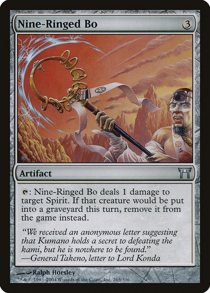 Nine-Ringed Bo [Champions of Kamigawa] | Game Haven TX