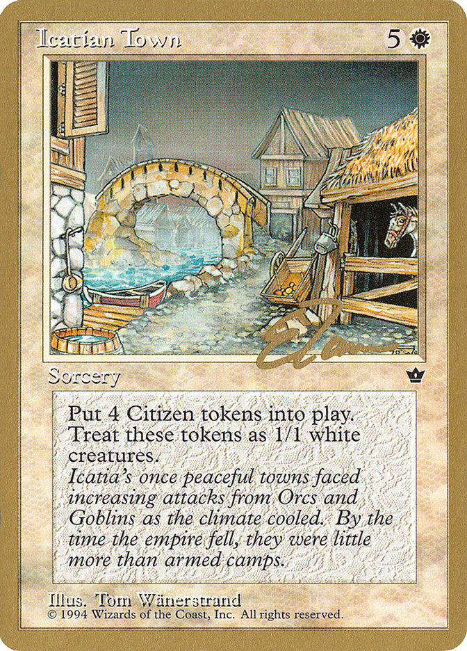 Icatian Town (Eric Tam) [Pro Tour Collector Set] | Game Haven TX