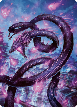Junji, the Midnight Sky 2 Art Card [Kamigawa: Neon Dynasty Art Series] | Game Haven TX