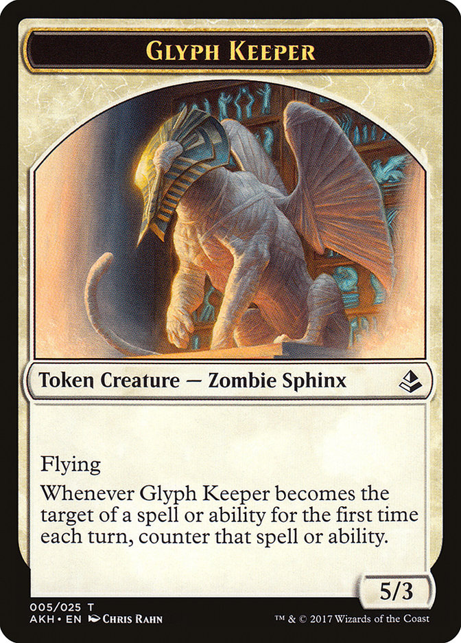 Glyph Keeper Token [Amonkhet Tokens] | Game Haven TX