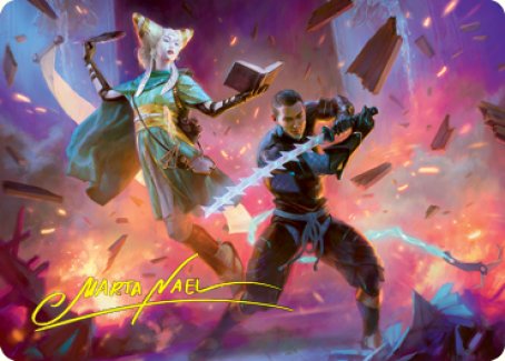 Explosive Entry Art Card (Gold-Stamped Signature) [Kamigawa: Neon Dynasty Art Series] | Game Haven TX