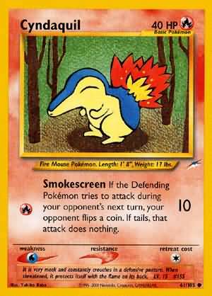 Cyndaquil (61/105) [Neo Destiny Unlimited] | Game Haven TX