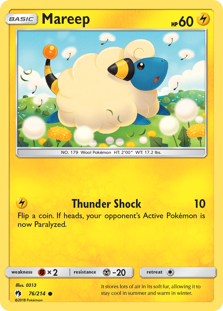 Mareep (76/214) [Sun & Moon: Lost Thunder] | Game Haven TX