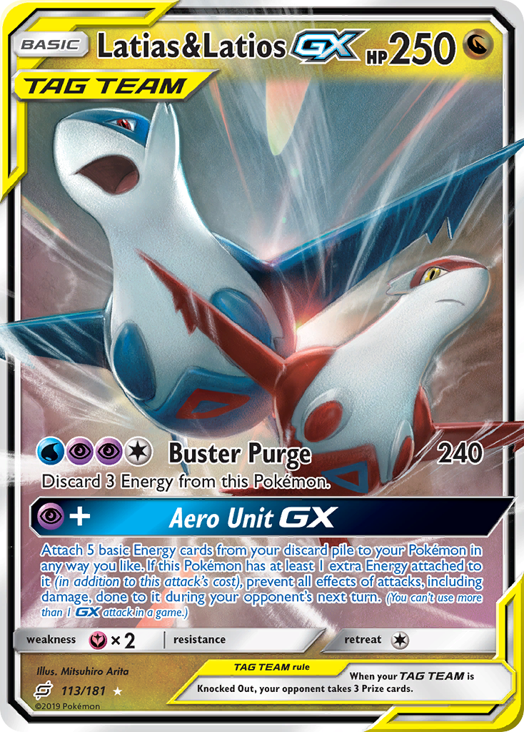 Latias & Latios GX (113/181) [Sun & Moon: Team Up] | Game Haven TX