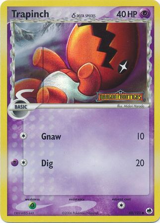 Trapinch (68/101) (Delta Species) (Stamped) [EX: Dragon Frontiers] | Game Haven TX