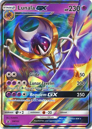 Lunala GX (SM103) (Jumbo Card) [Sun & Moon: Black Star Promos] | Game Haven TX