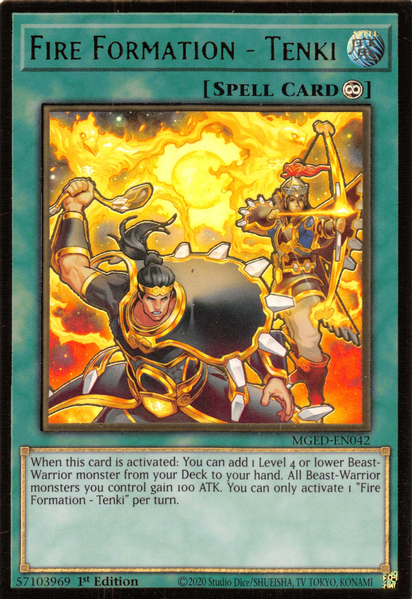 Fire Formation - Tenki [MGED-EN042] Gold Rare | Game Haven TX