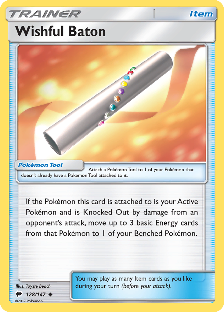 Wishful Baton (128/147) [Sun & Moon: Burning Shadows] | Game Haven TX