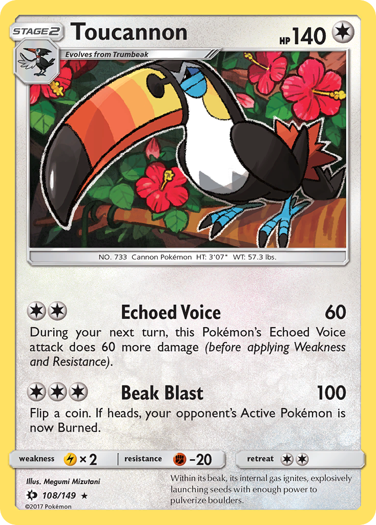 Toucannon (108/149) [Sun & Moon: Base Set] | Game Haven TX