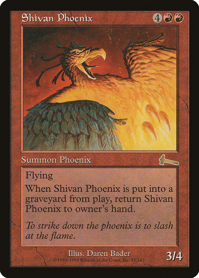 Shivan Phoenix [Urza's Legacy] | Game Haven TX