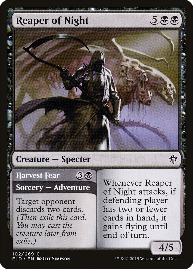 Reaper of Night // Harvest Fear [Throne of Eldraine] | Game Haven TX