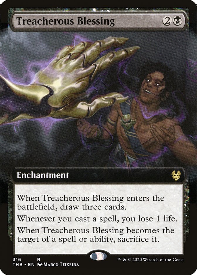 Treacherous Blessing (Extended Art) [Theros Beyond Death] | Game Haven TX
