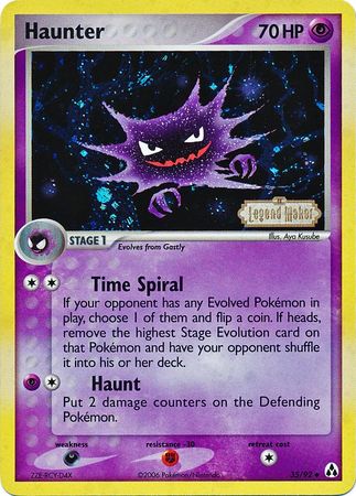 Haunter (35/92) (Stamped) [EX: Legend Maker] | Game Haven TX