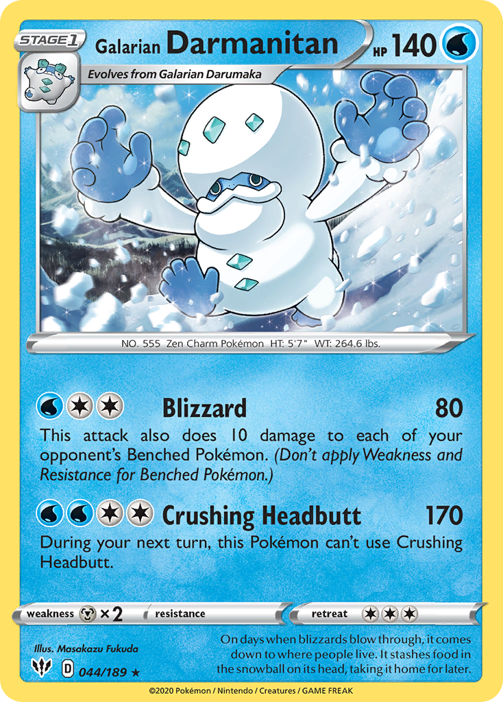 Galarian Darmanitan (044/189) [Sword & Shield: Darkness Ablaze] | Game Haven TX
