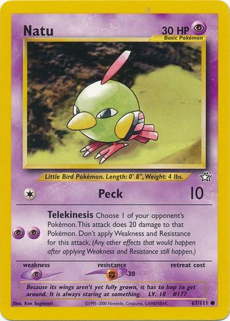 Natu (67/111) [Neo Genesis Unlimited] | Game Haven TX