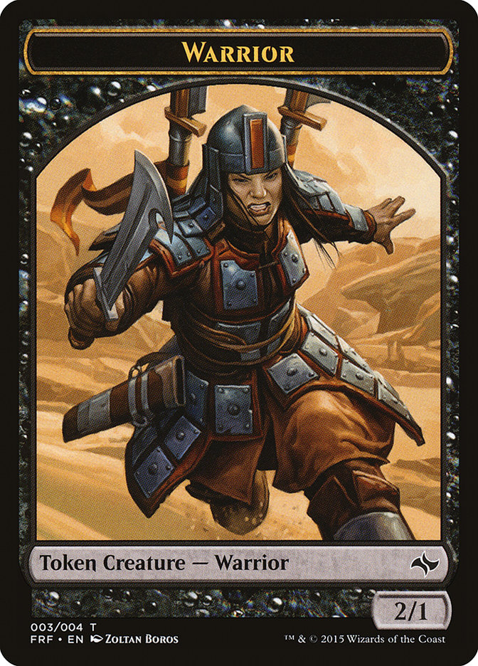 Warrior [Fate Reforged Tokens] | Game Haven TX
