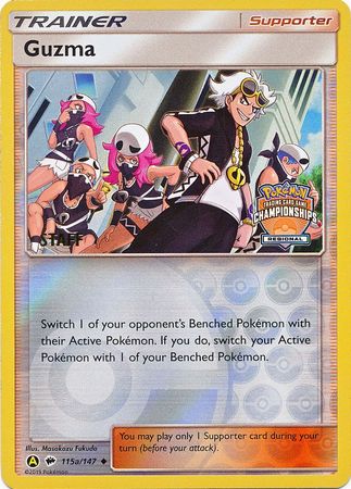 Guzma (115a/147) (Regional Championship Promo Staff) [Sun & Moon: Burning Shadows] | Game Haven TX