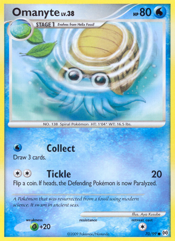 Omanyte (70/99) [Platinum: Arceus] | Game Haven TX