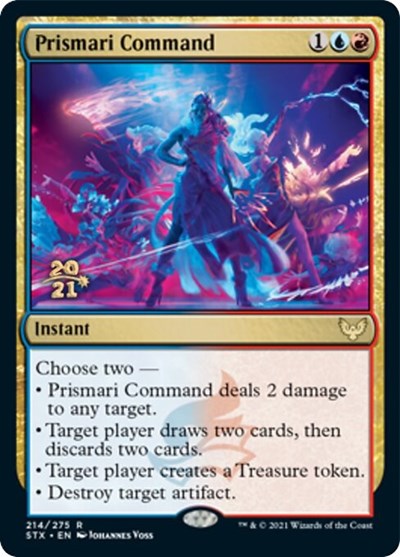 Prismari Command (Prerelease) [Strixhaven: School of Mages Prerelease Promos] | Game Haven TX