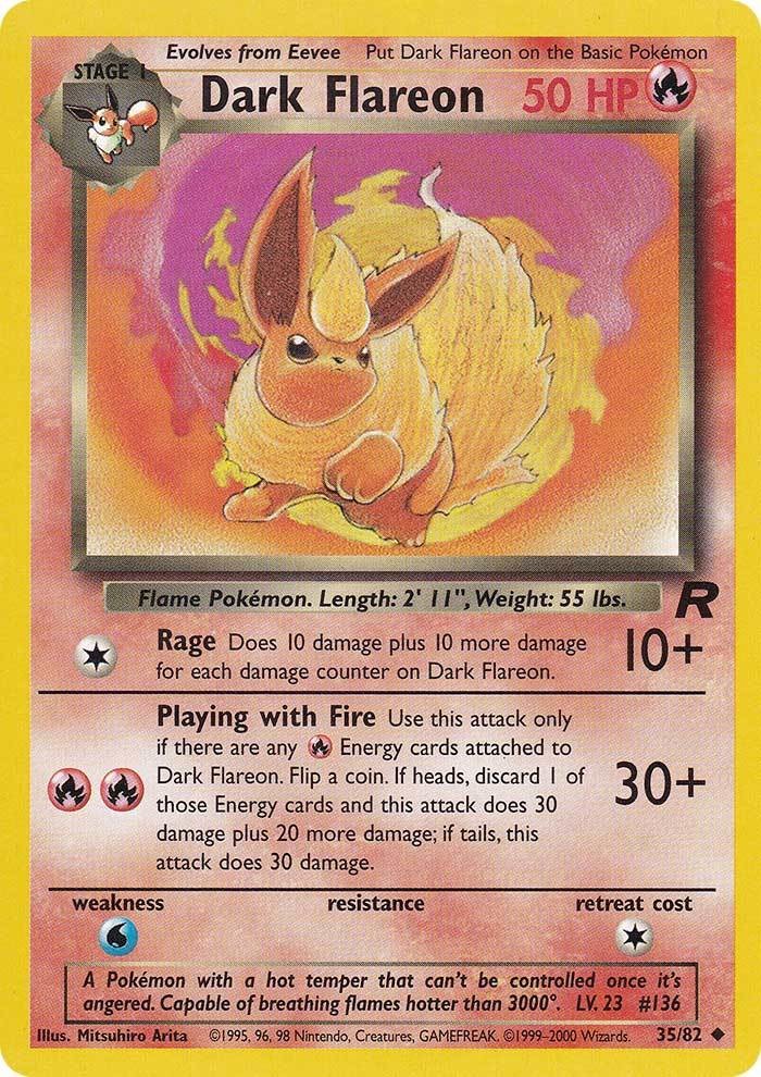 Dark Flareon (35/82) [Team Rocket Unlimited] | Game Haven TX