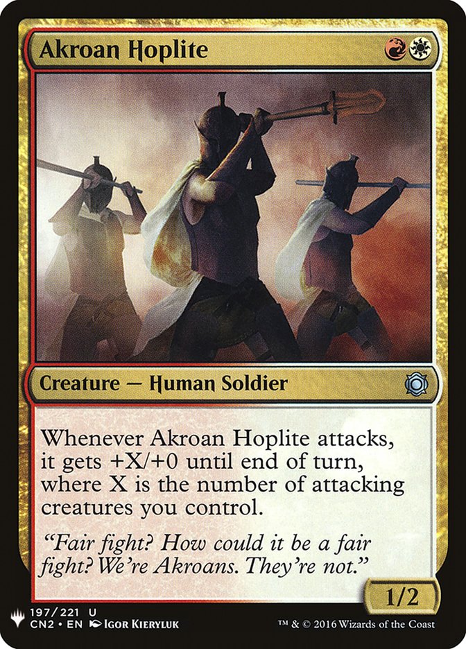 Akroan Hoplite [Mystery Booster] | Game Haven TX