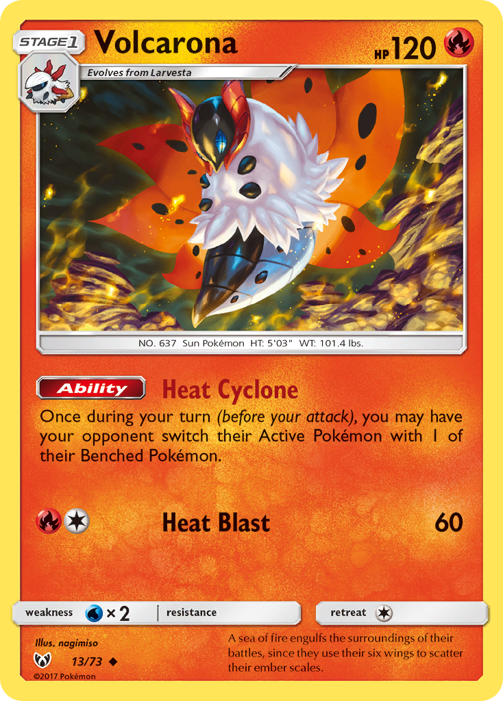 Volcarona (13/73) [Sun & Moon: Shining Legends] | Game Haven TX