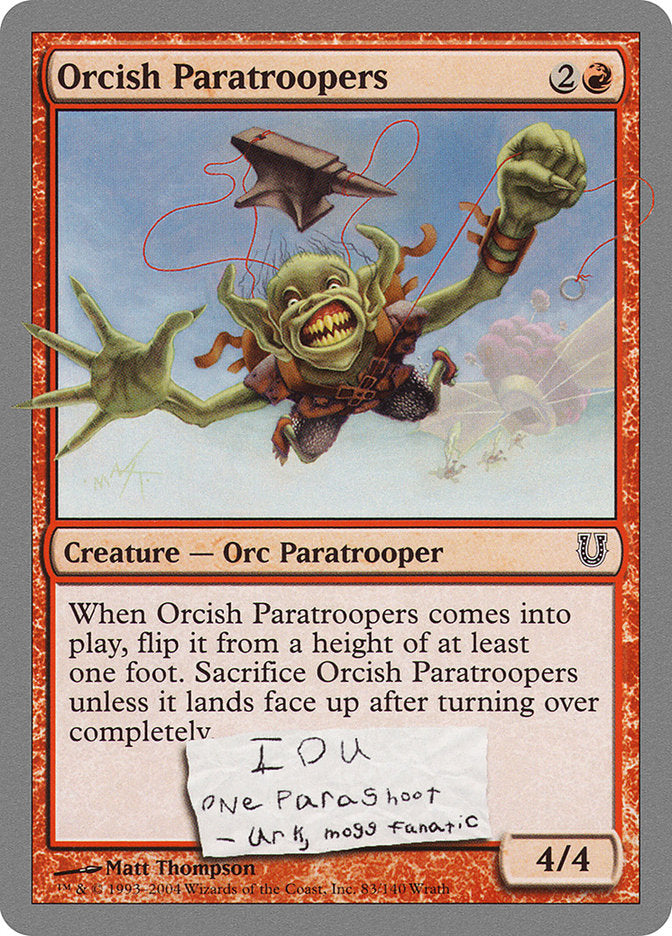 Orcish Paratroopers [Unhinged] | Game Haven TX