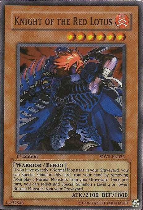 Knight of the Red Lotus [SOVR-EN032] Super Rare | Game Haven TX