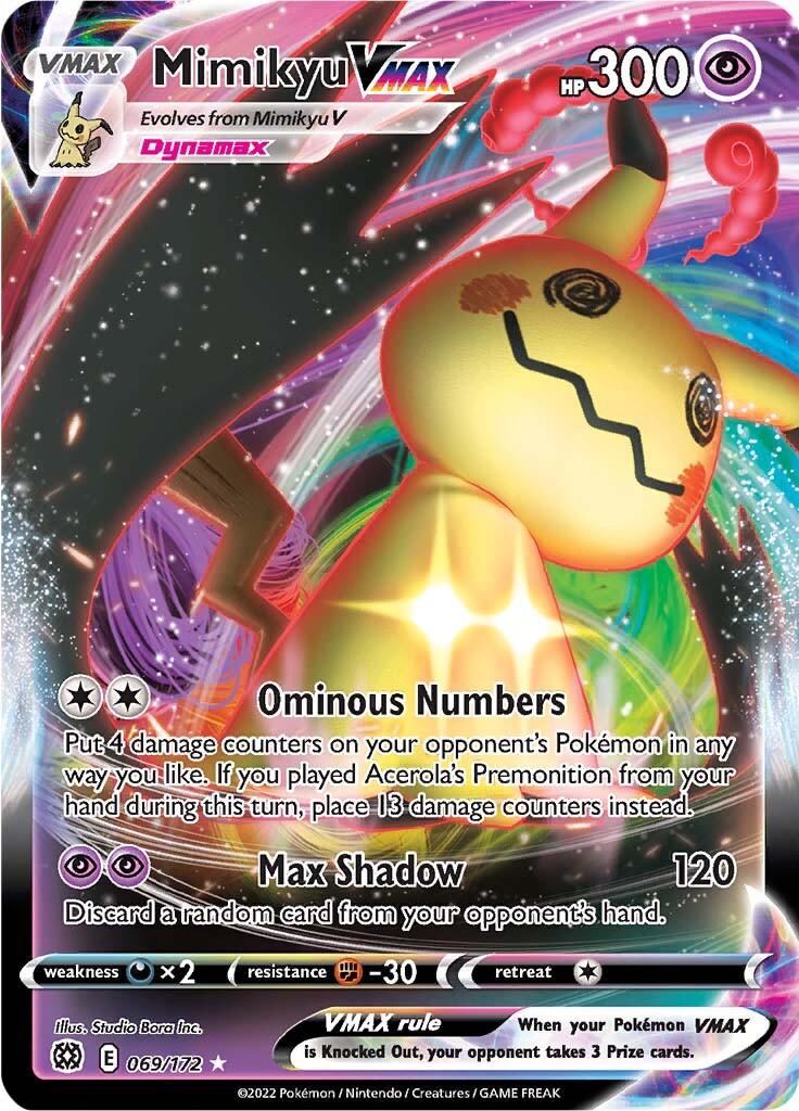 Mimikyu VMAX (069/172) [Sword & Shield: Brilliant Stars] | Game Haven TX